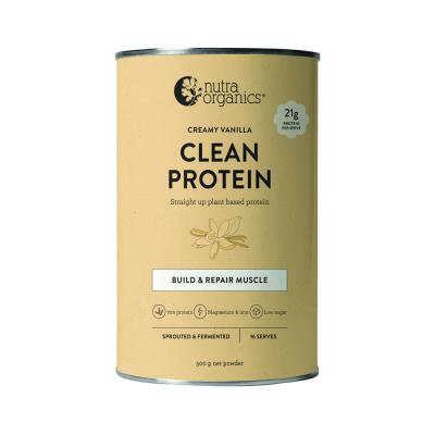 Nutra Organics Clean Protein Creamy Vanilla 500g